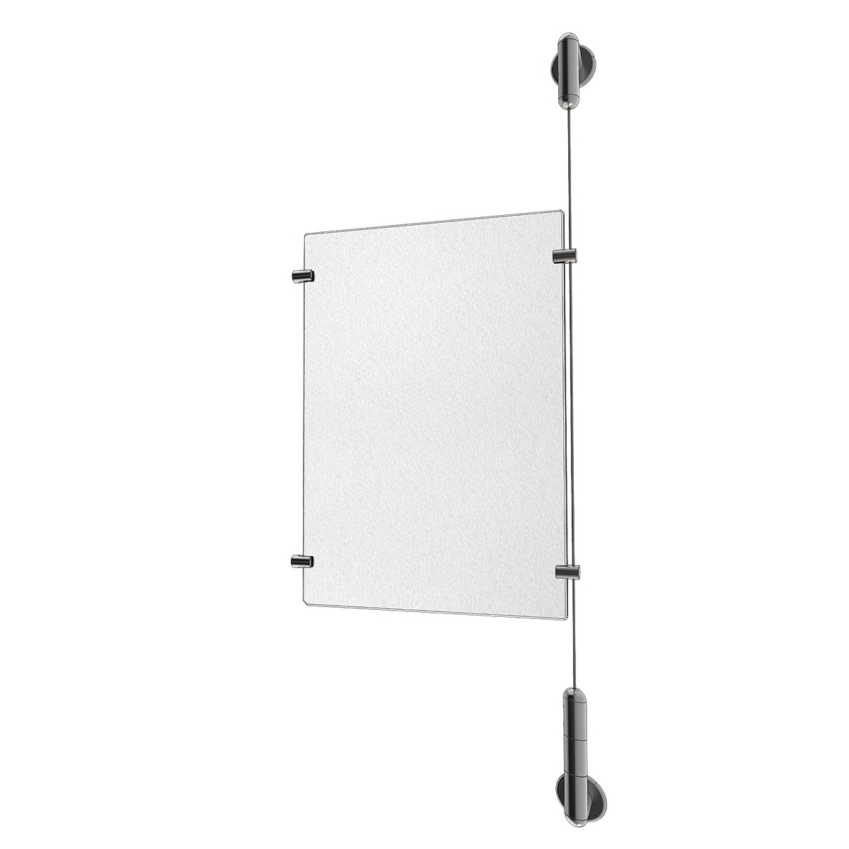 Clear Acrylic Sign Holder Extension Kit for Media 1 x 8.5'' x 11''